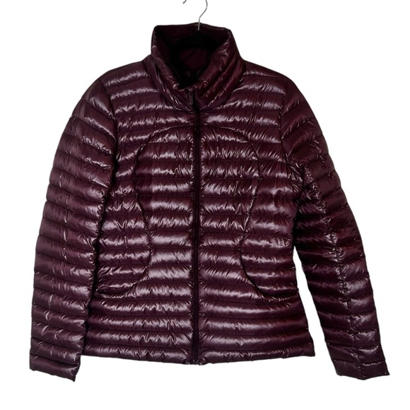Lululemon Pack It Down Jacket *Shine Bordeaux Drama- Size 8 - Picture 6 of 12